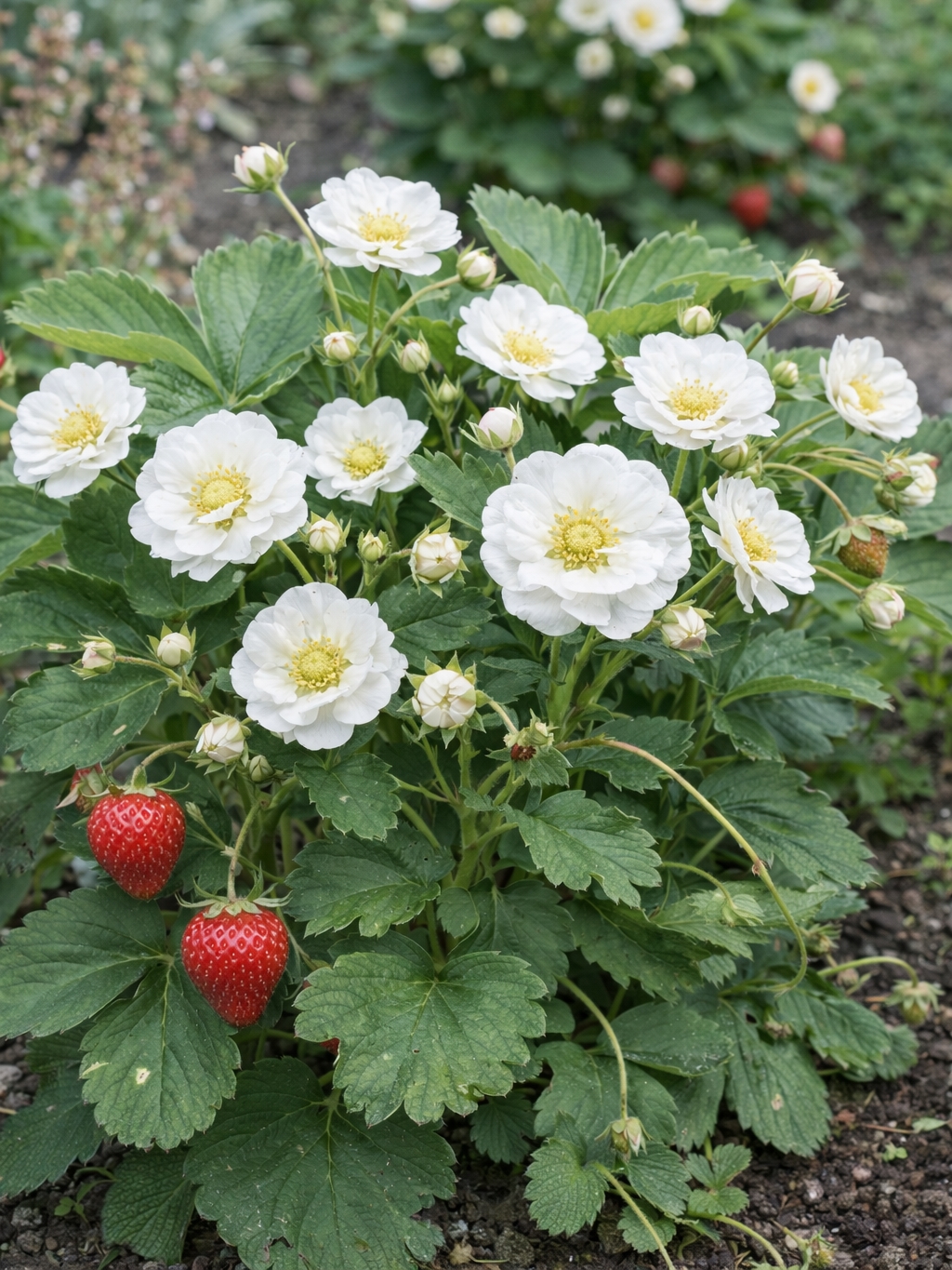 Daržinė braškė Summer Breeze Snow F1 5 sėklos (Fragaria x ananassa)