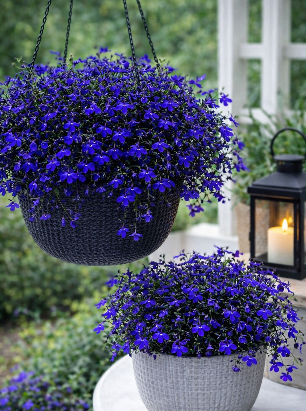 Svyrančioji lobelija 'Regatta Midnight Blue'  90 sėklų (Lobelia pendula)