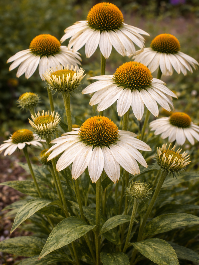Rausvažiedė ežiuolė White  (Echinacea purpurea) Sėklų  0,2g