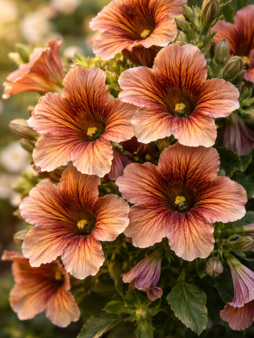 Lenktažiedis trimičius 'Cafe au lait'  10 sėklų (Salpiglossis sinuata)