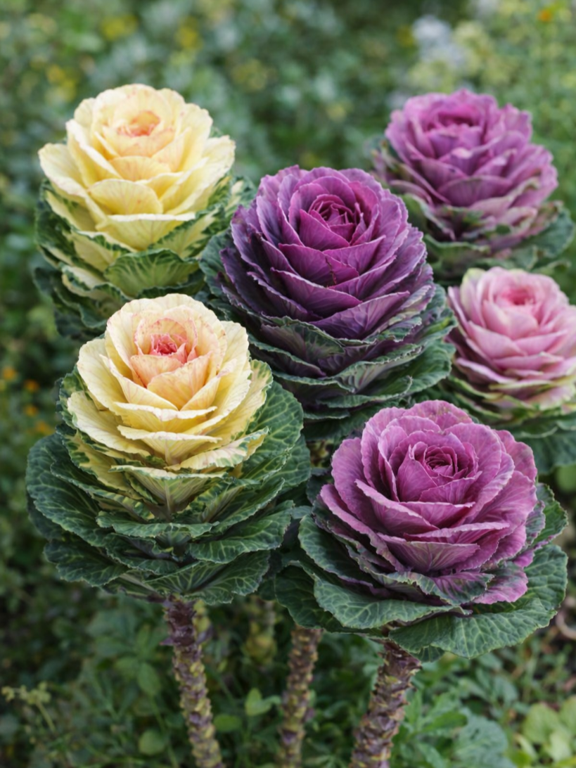 Dekoratyviniai puošnieji kopūstai 'Sunrise mix 10 sėklų (lot. Brassica oleracea)