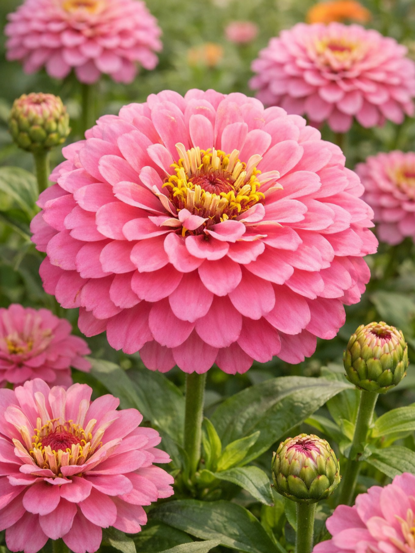 Puikioji gvaizdūnė rožinė Sėklų 1g (Zinnia elegans)