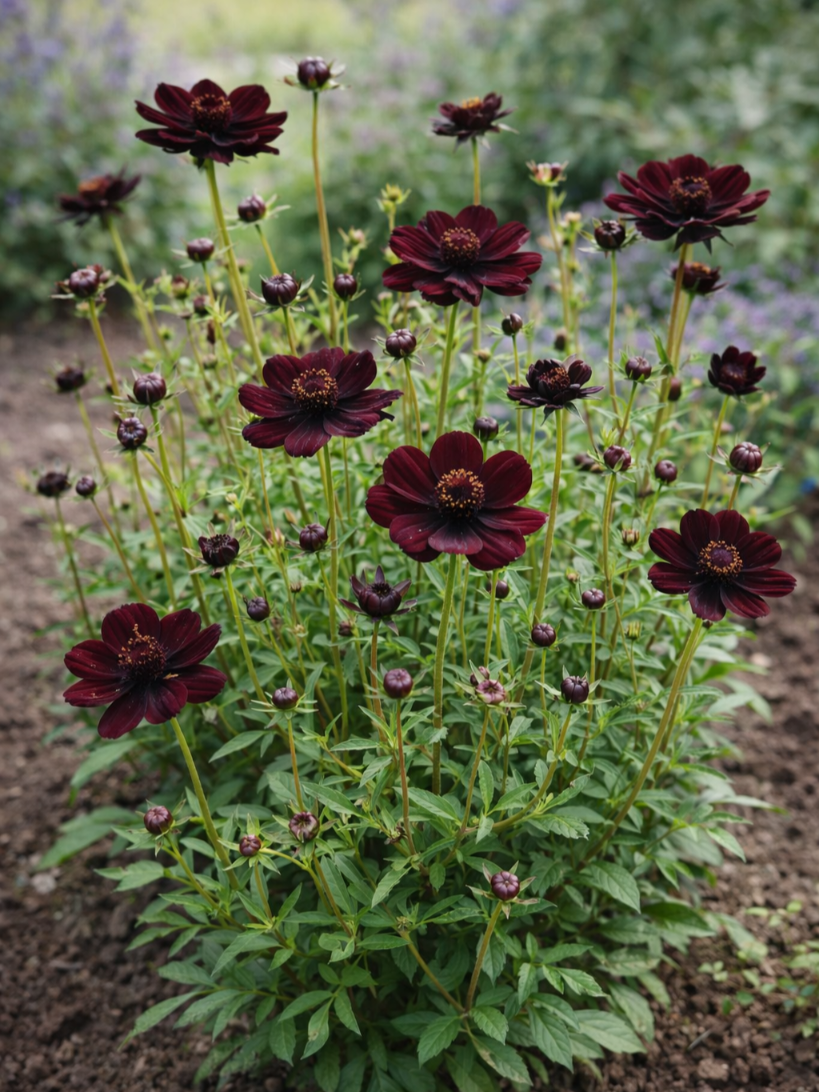 Tamsioji kosmėja, ŠOKOLADINĖ (Cosmos Atrosanguineus) 1vnt. (Bare roost)