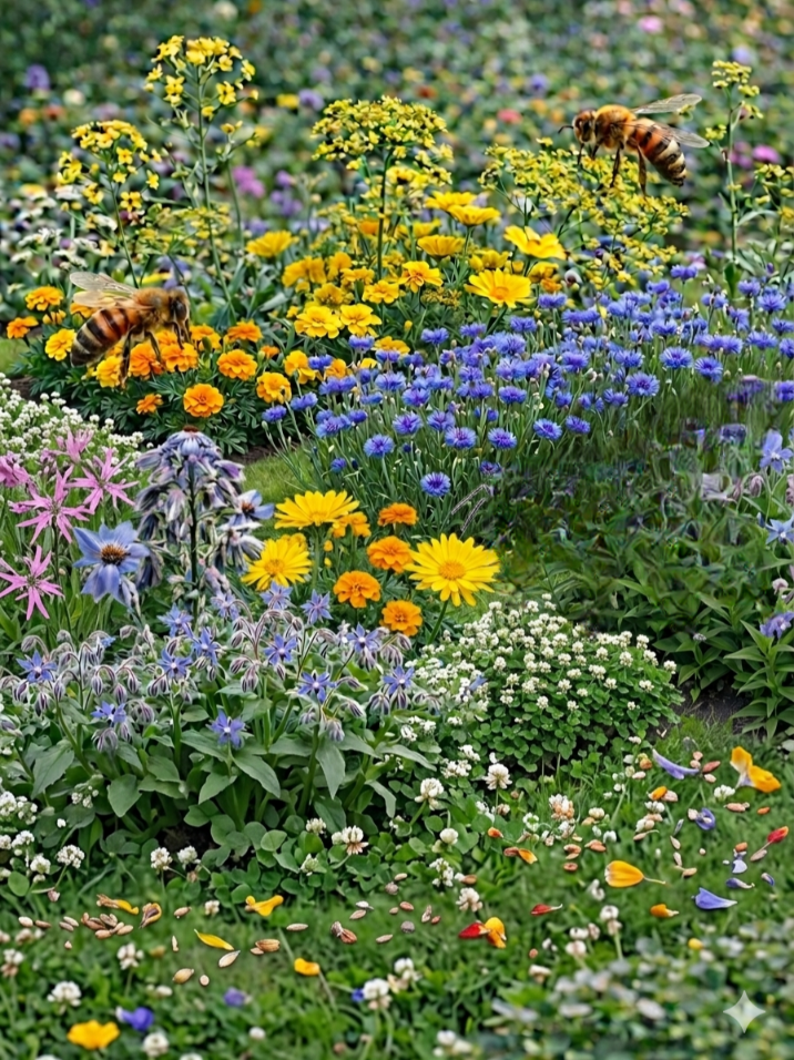 Medingų augalų mišinys bitėms