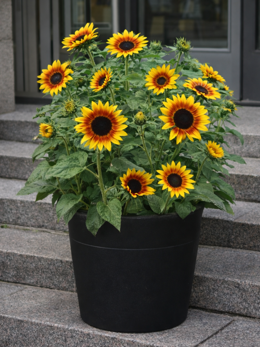 Žemaūgė tikroji saulėgrąža 'Suntastic bicolour red and yellow', 10 sėklų (Helianthus annuus)