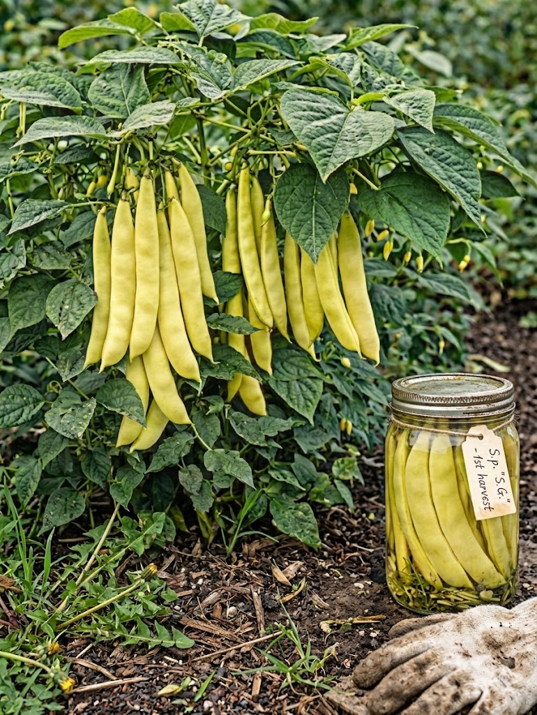 Šparaginės pupelės žemaūgės daržinės 'Supernano Giallo' Sėklų 30g (Phaseolu vulgaris L.)