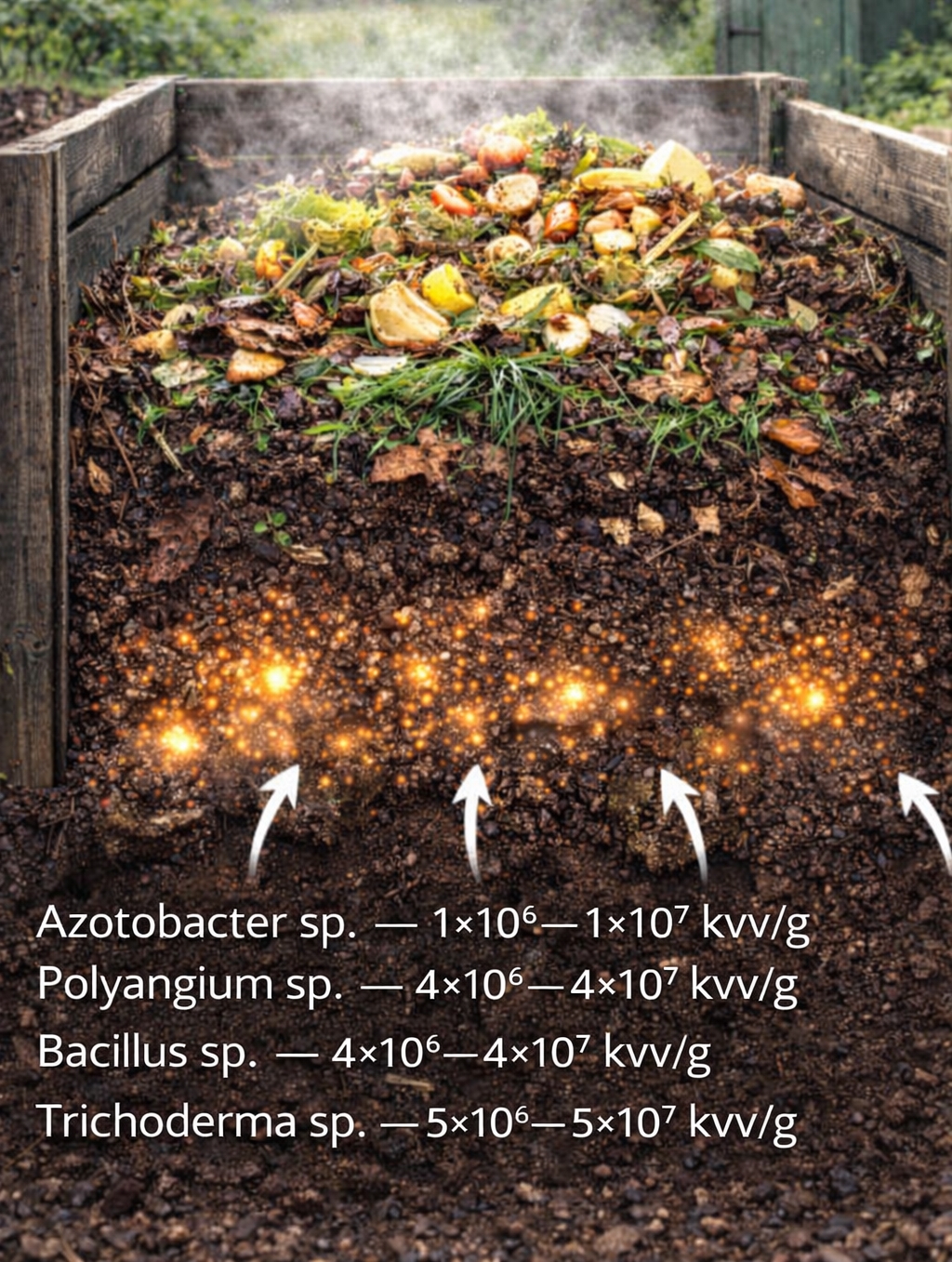 Biokomposter- mikroorganizmai augalinių liekanų kompostavimui