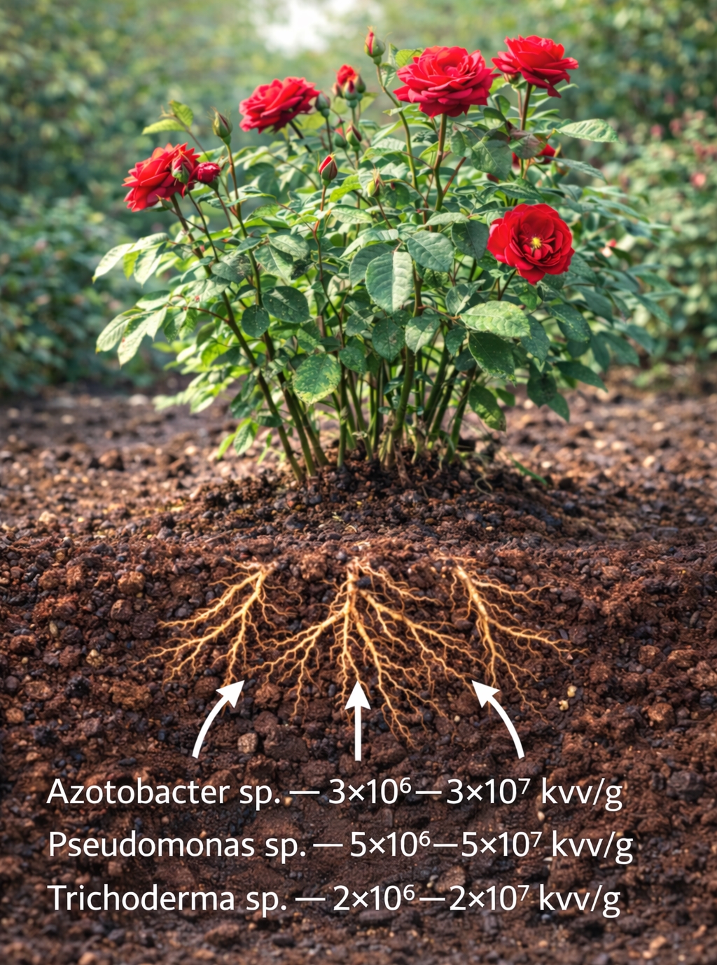 Mikroorganizmai rožių sveikatai ir imunitetui 500g