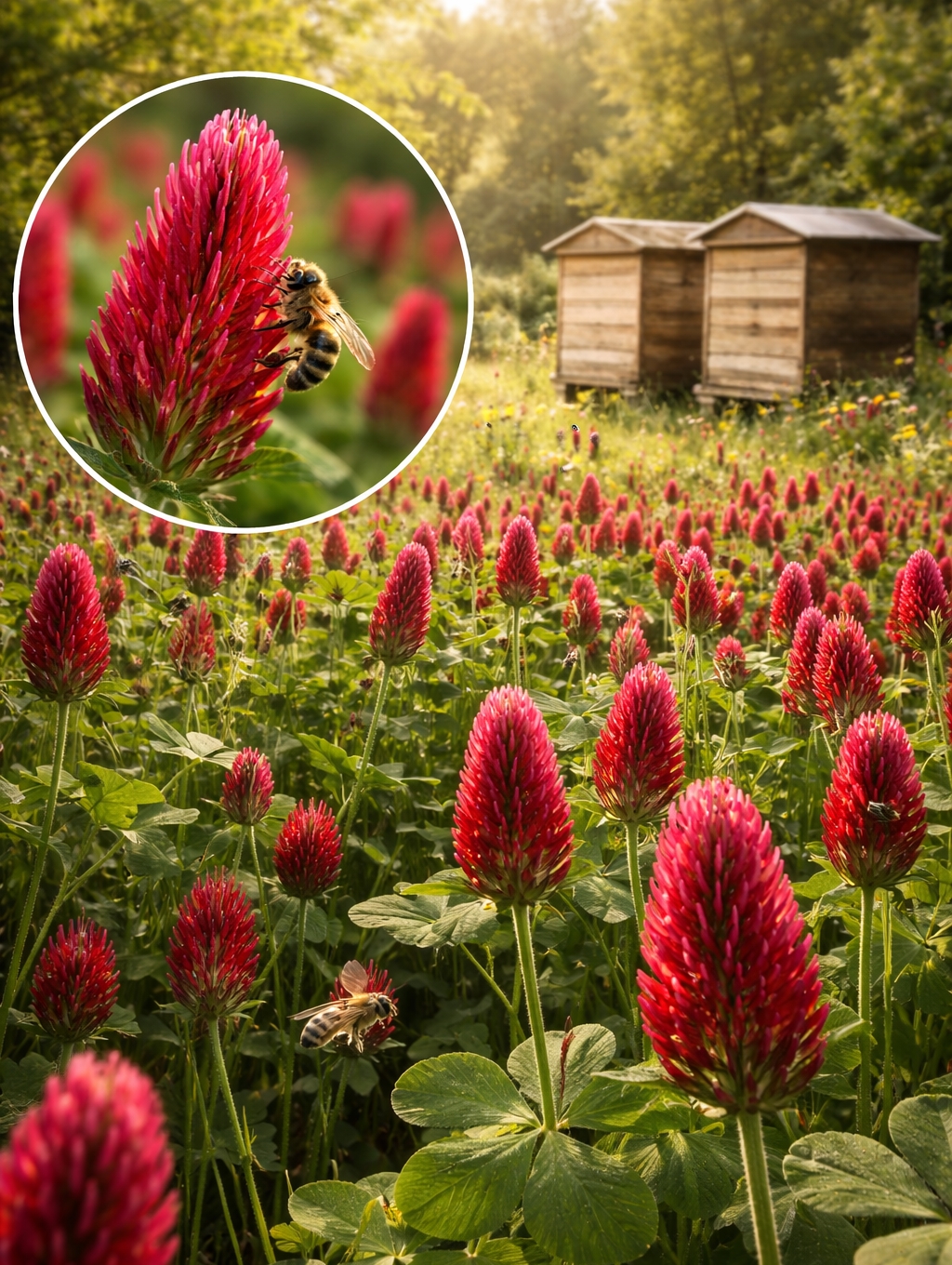 Purpuriniai dobilai 'Kardinal' C kategorija (Trifolium incarnatum)