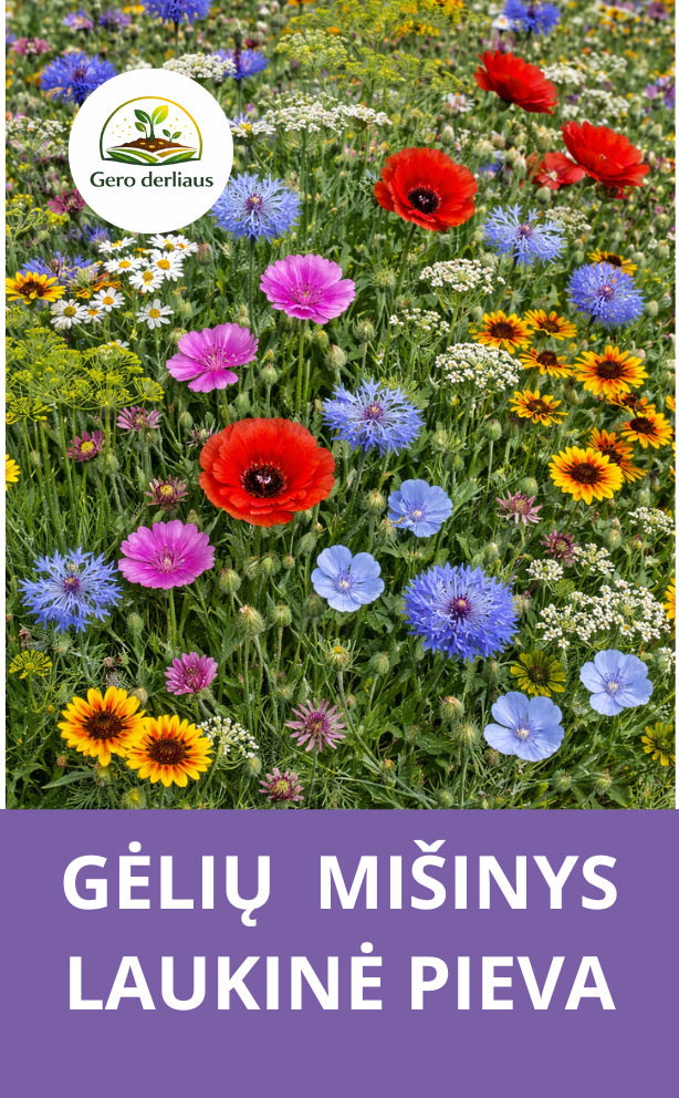 Gėlių mišinys iš gamtos (laukinė pieva)  5g