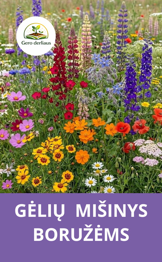 Gėlių mišinys boružėms 5g