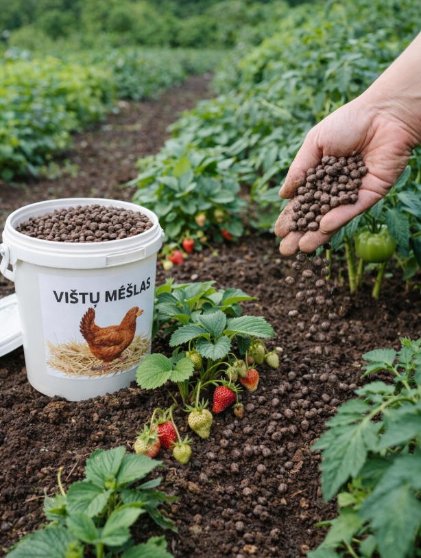 Vištų mėšlas granuliuotas 40L