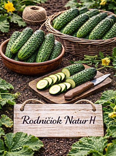 Paprastieji trumpvaisiai agurkai Rodničiok Natur H 60 sėklų (lot. Cucumis sativus)