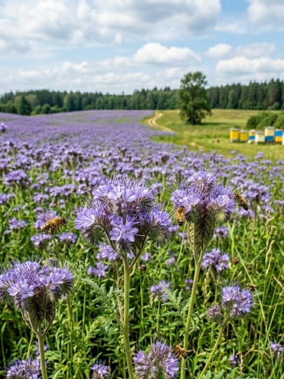 Bitinė facelija 'ANGELIA' C kateg., 1kg (Phacelia tanacetifolia)