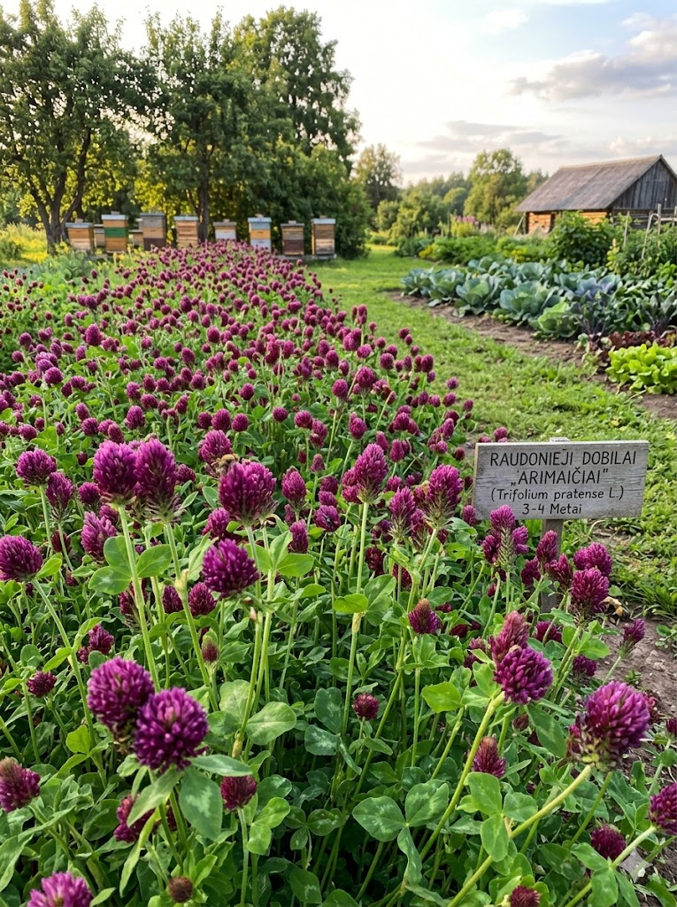 RAUDONIEJI DOBILAI 'ARIMAIČIAI' 1 kg (Trifolium pratense L.)