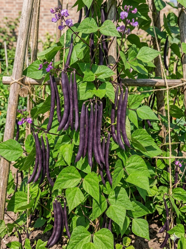Vijoklinės daržinės pupelės (šparaginės) 'Blauhilde' 10g (Phaseolus vulgaris)