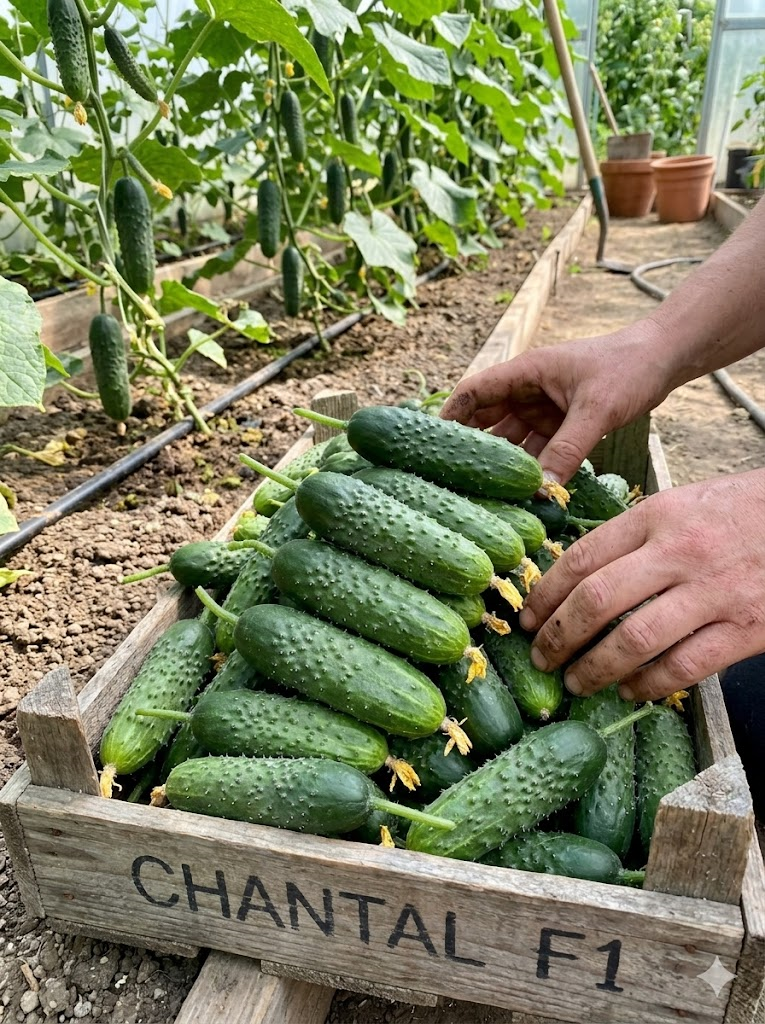 Paprastieji trumpavaisia agurkai Chantal F1 (Cucumis sativus) 10 sėklų