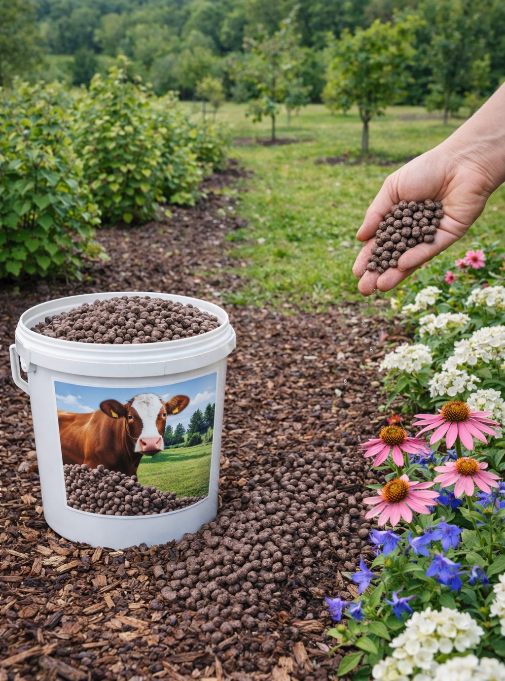 Galvijų mėšlas granuliuotas 10L (~7kg)
