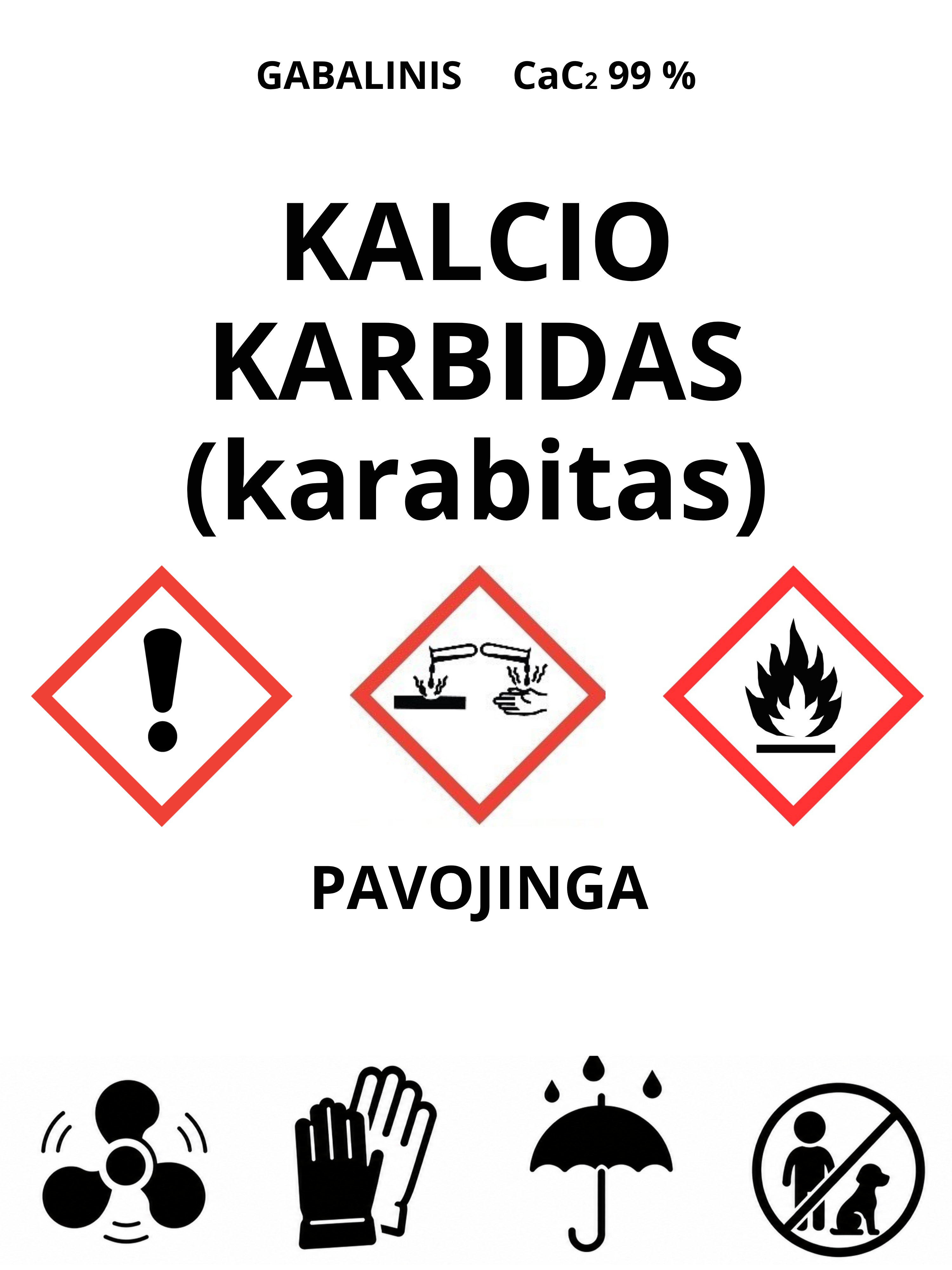 Kalcio karbidas (karabitas) 1kg