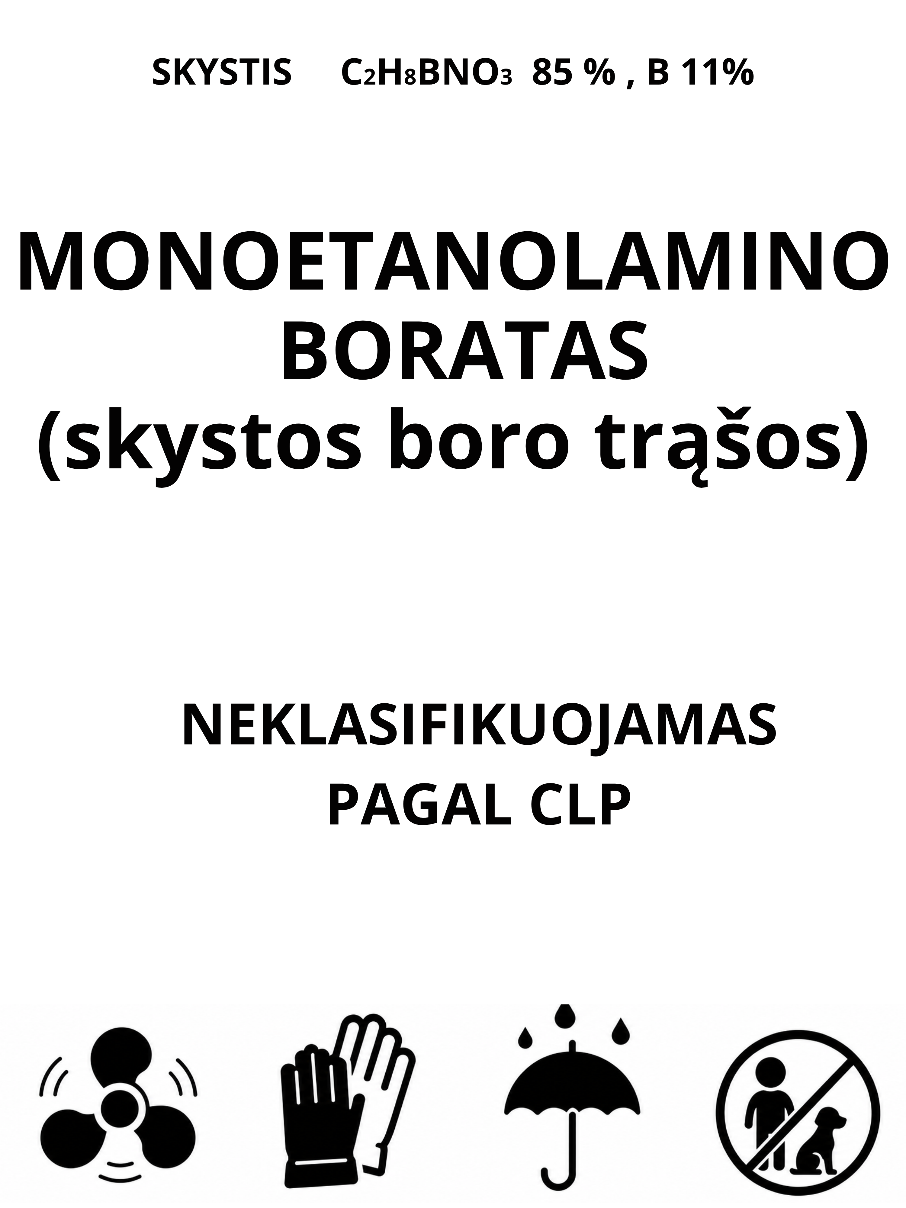 Monoetanolamino boratas (boro trąša) 1L