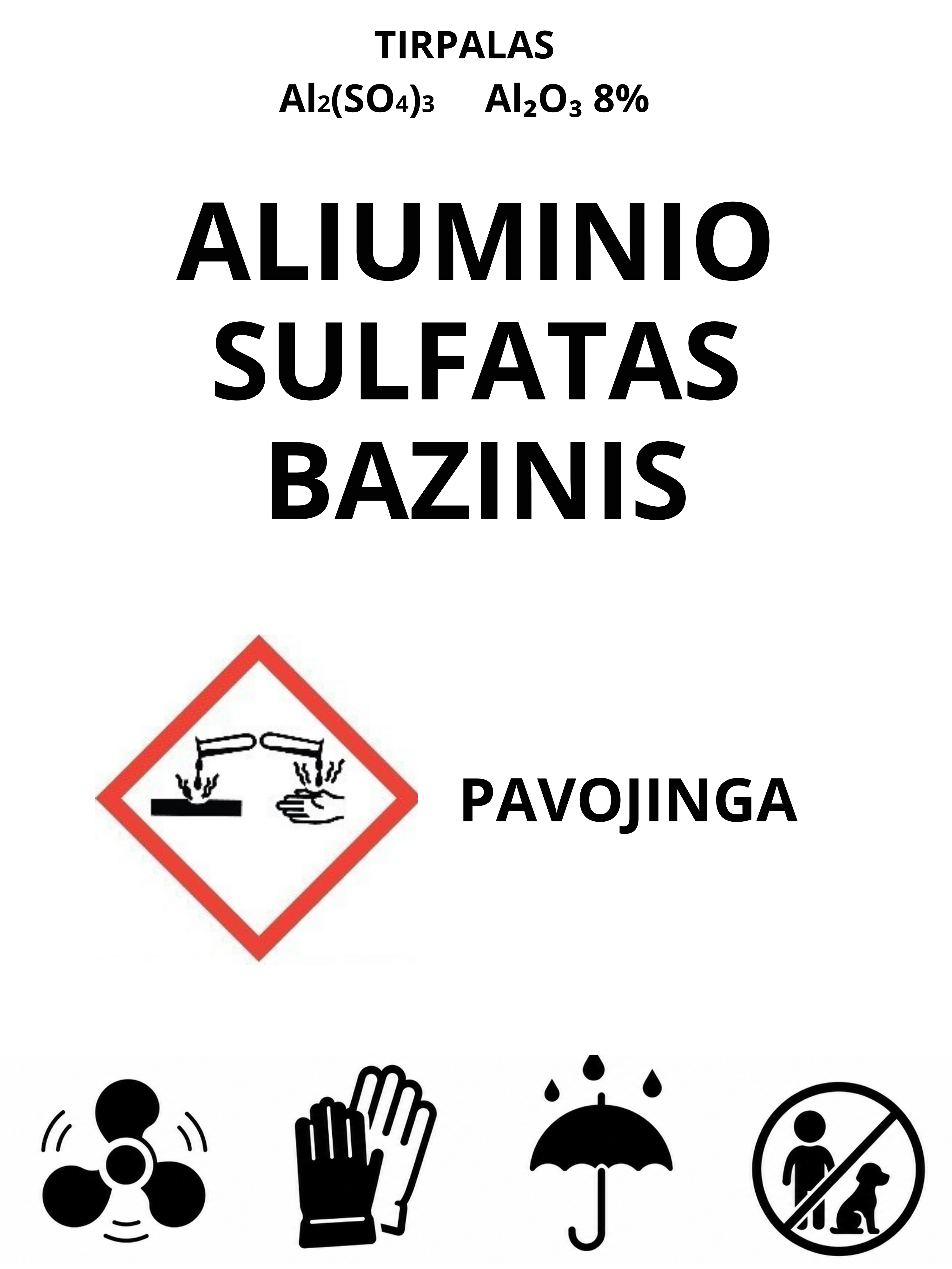ALIUMINIO SULFATAS BAZINIS, skystas 25%,  1L