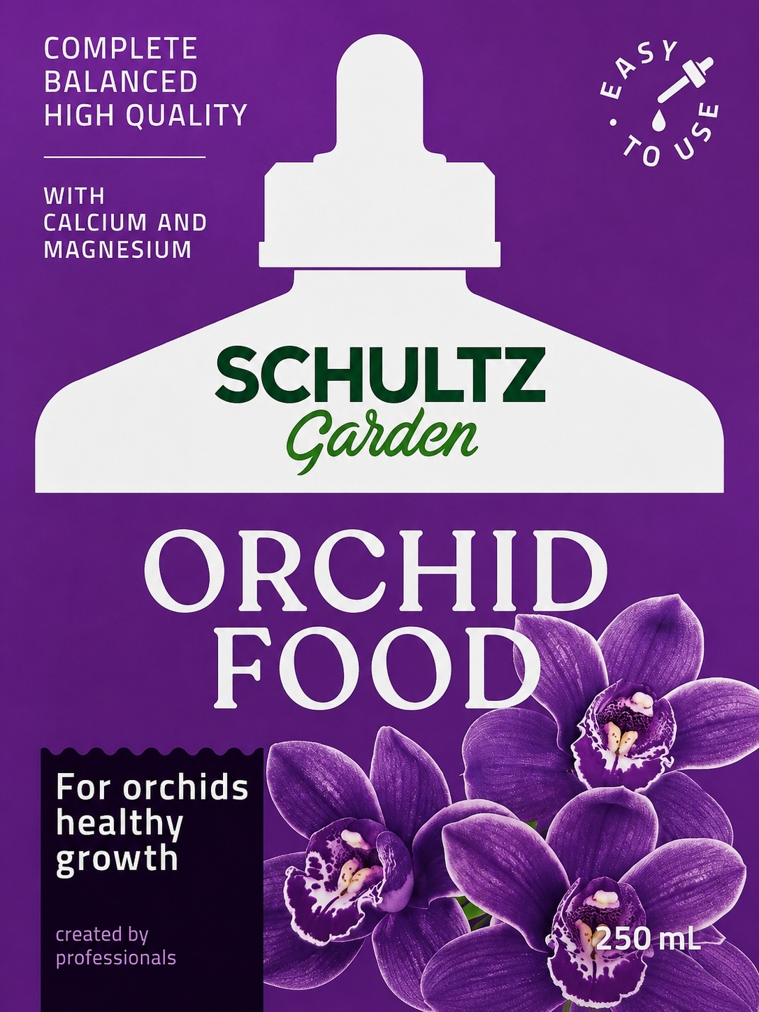 Trąšos Schultz ORCHID FOOD, NPK 4,45-3-4+1,5MgO+3,4CaO+mikroelementai,  Food 250ml