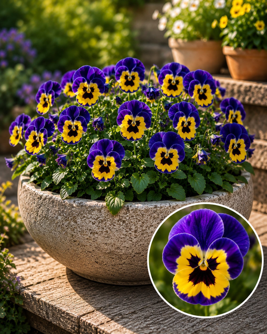 Tiesiaragė našlaitė Grandissimo Berry Pie F1, 10 sėklų (Viola cornuta)