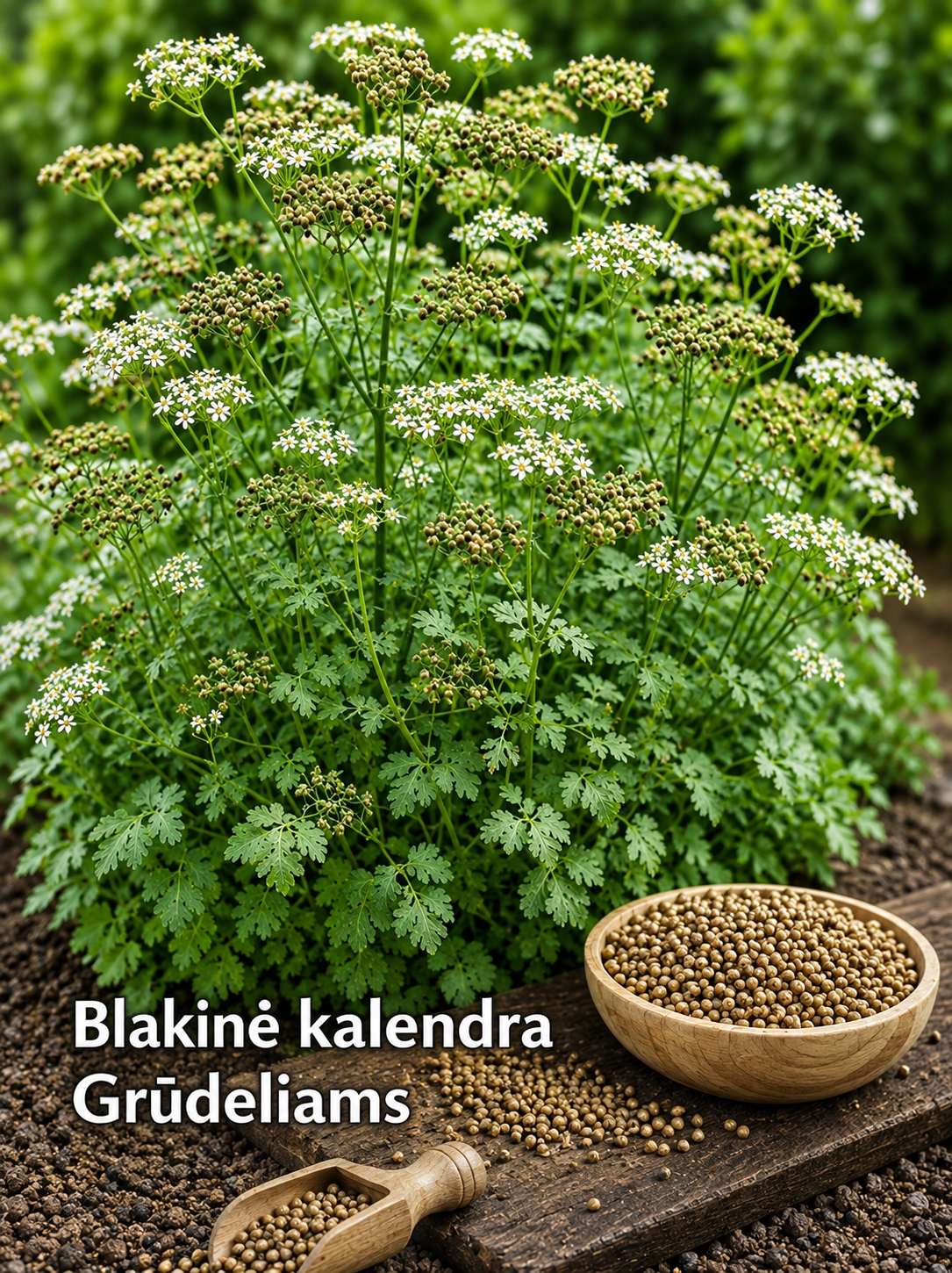 Blakinės kalendros Sėklų 2g  (lot. Coriandrum savivum)