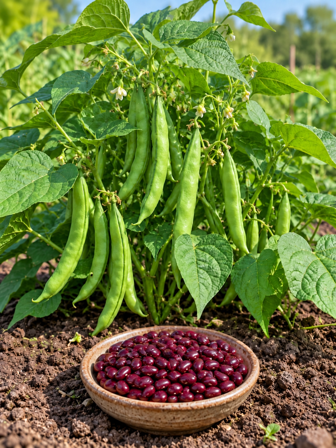 Žemaūgės daržinės pupelės 'Kreacja' 50g (Phaseolus coccineus)